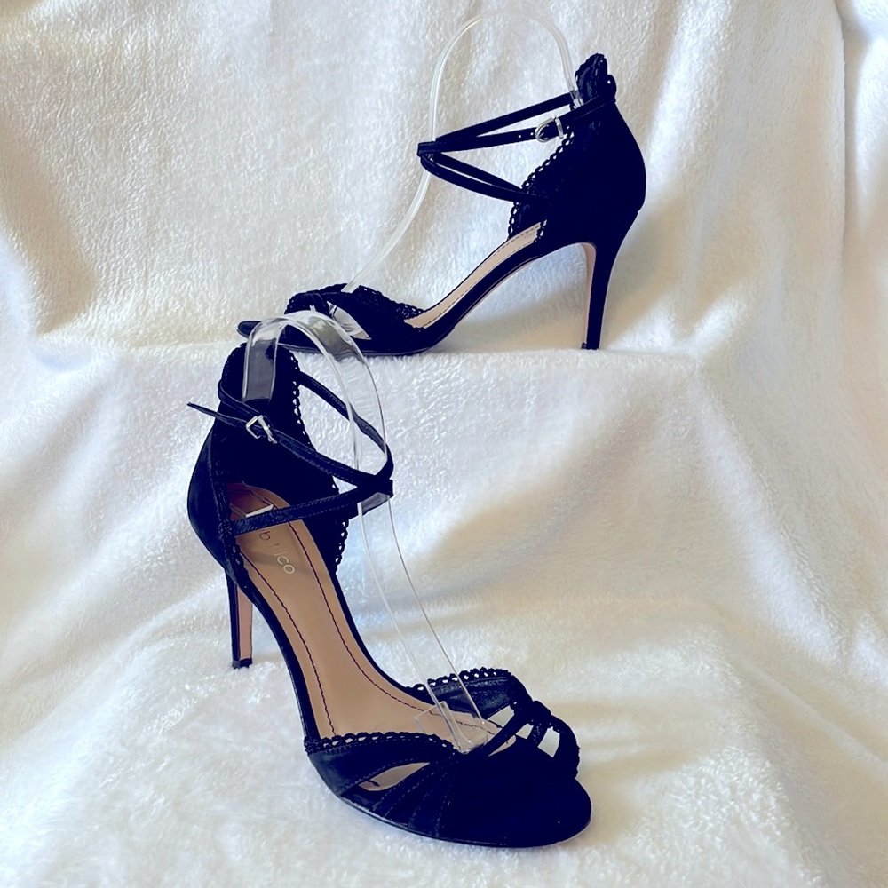 Klub Nico 3inch Black Ankle Strap Shoe Size 9